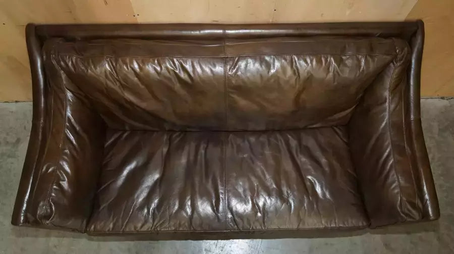 Lovely vintage halo reggio timothy oulton brown leather sofa – A rare vintage treasure