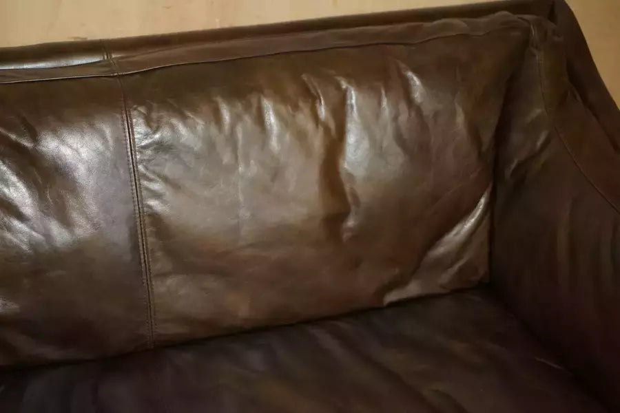 Lovely vintage halo reggio timothy oulton brown leather sofa – A rare vintage treasure