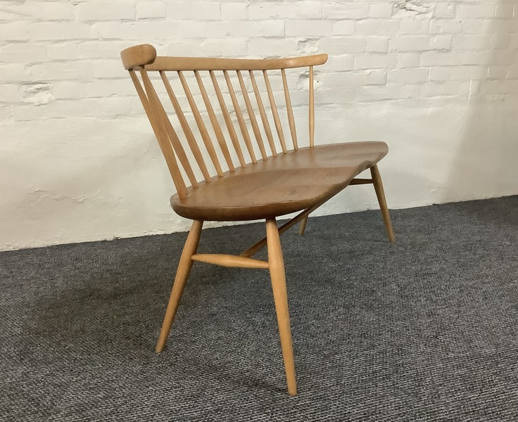 Ercol windsor 349 love seat in light finish. – A rare vintage treasure