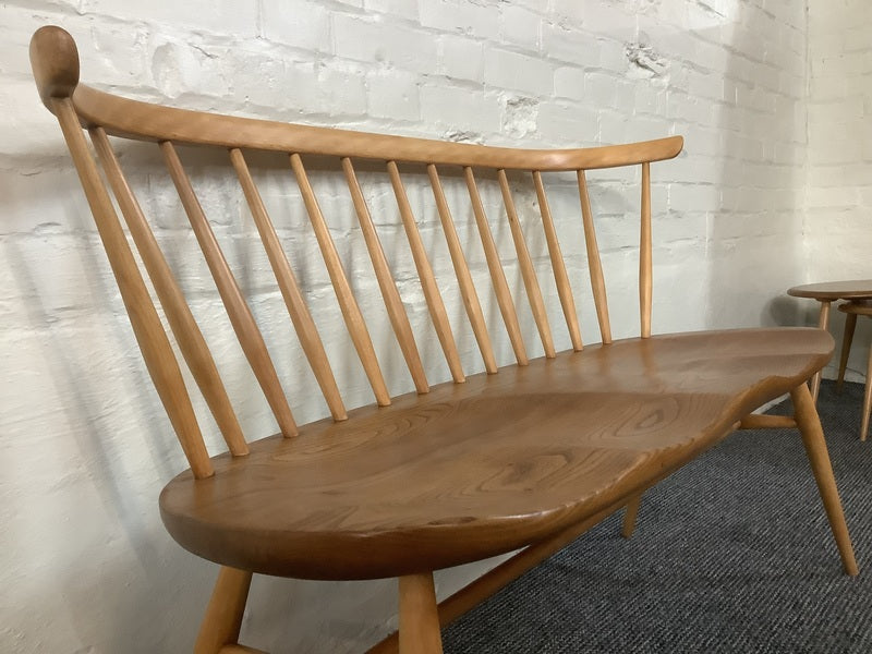 Ercol windsor 349 love seat in light finish. – A rare vintage treasure