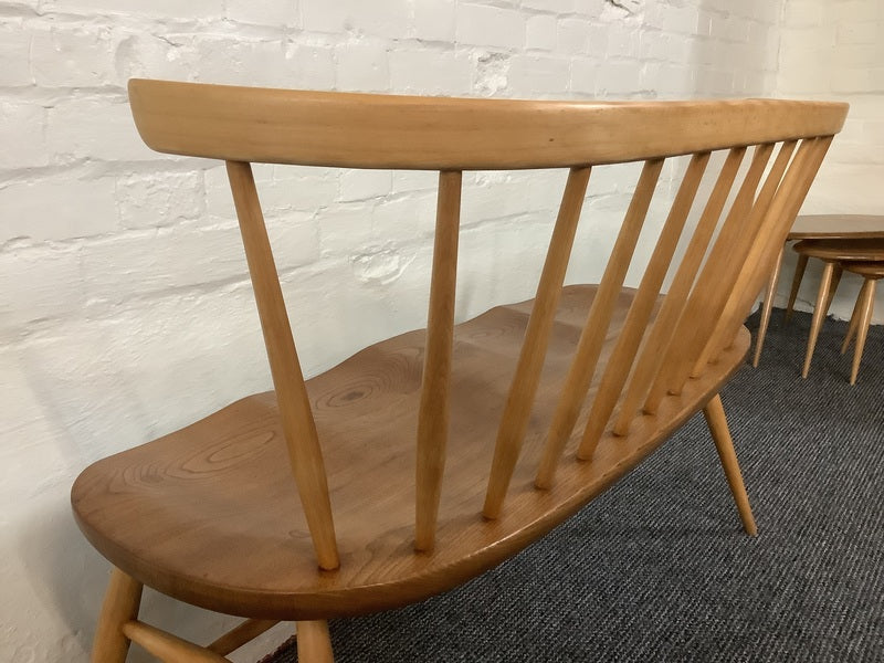Ercol windsor 349 love seat in light finish. – A rare vintage treasure