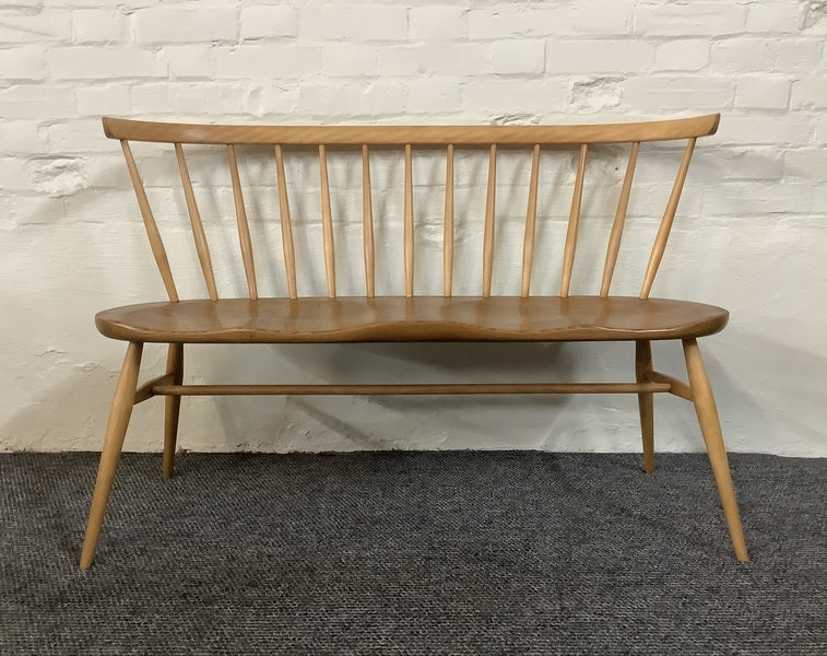 Ercol windsor 349 love seat in light finish. – A rare vintage treasure