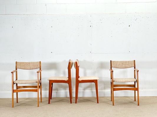 A set of 4 erick buch chairs, 1960s – A rare vintage treasure