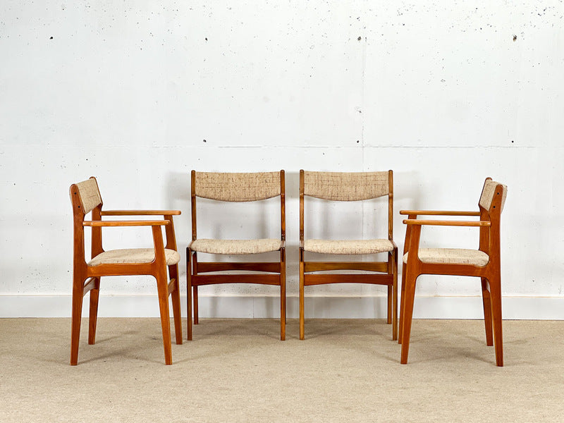 A set of 4 erick buch chairs, 1960s – A rare vintage treasure